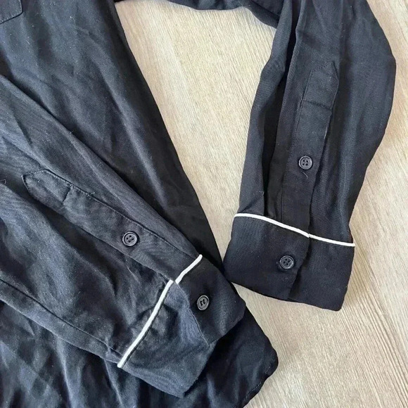 Mens Forever 21 Black Button Up Casual Shirt - M - Picture 3 of 5